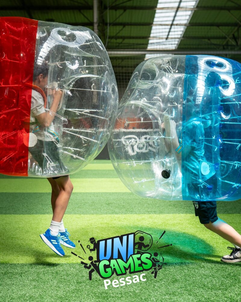 Bubble game : bulles gonflables et 2 équipes