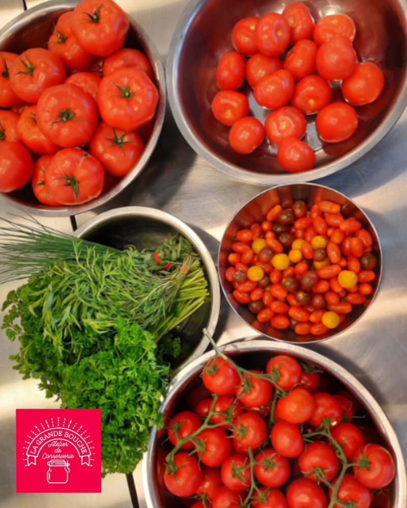 Mettez des tomates et le soleil en conserves